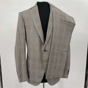 Boglioli Black and White Check Suit - Size 52 R